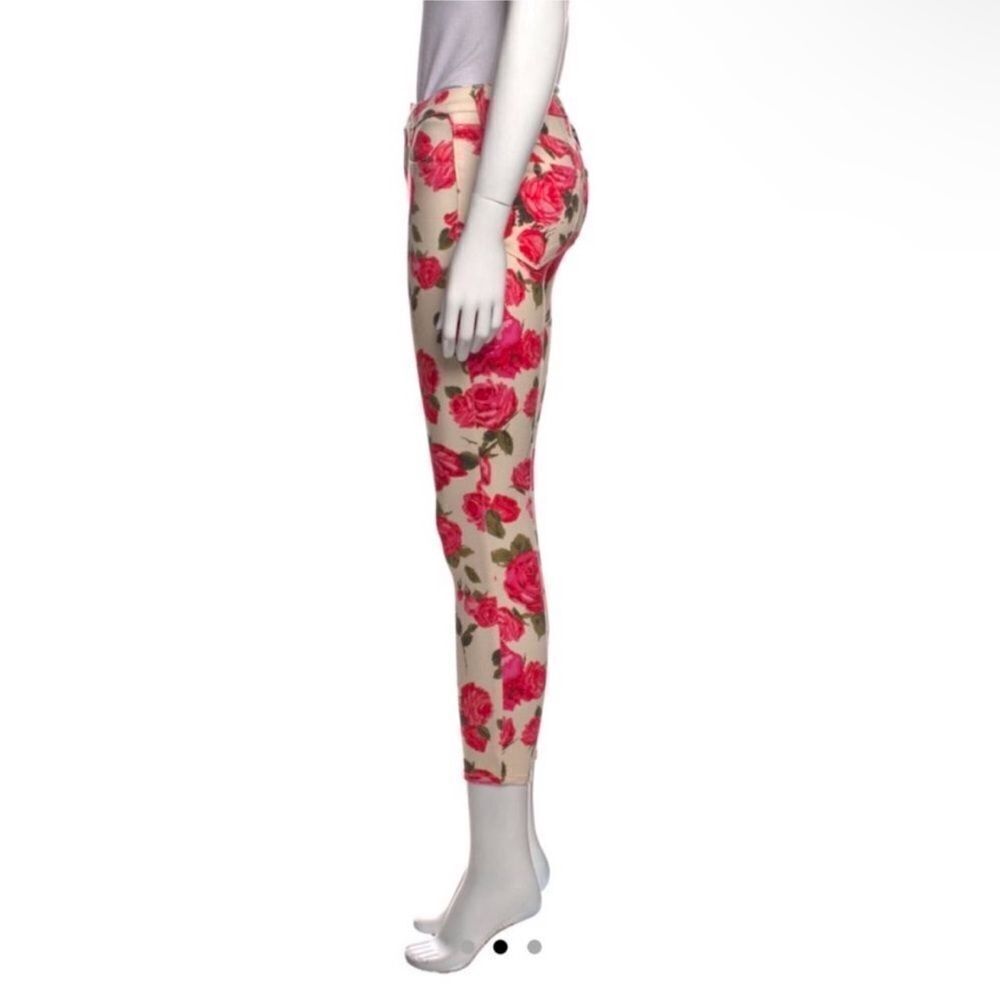 L'AGENCE High Rise Floral PrintNWT Size 26 Stretch Denim Ankle Cropped Skinny - Picture 2 of 4